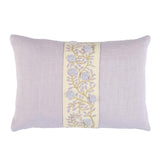 Schumacher Lilac & Cream 11" x 16" Ashoka Pillow