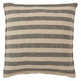Jaipur Living Tanzy Brom Stripes Beige / Black 22" x 22" Pillow Cover