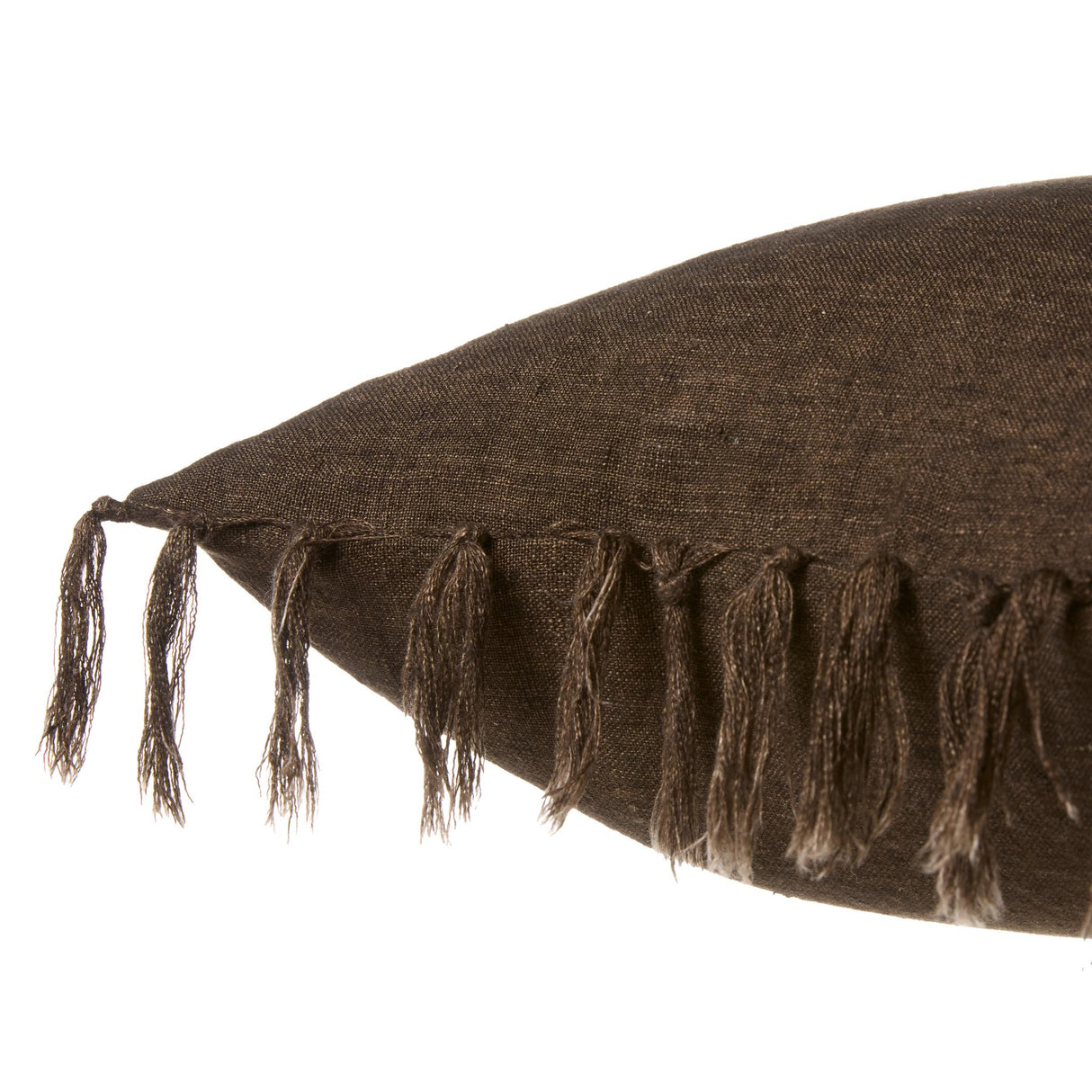 Jaipur Living Jemina Majere Solid Brown 20" x 20" Pillow Cover