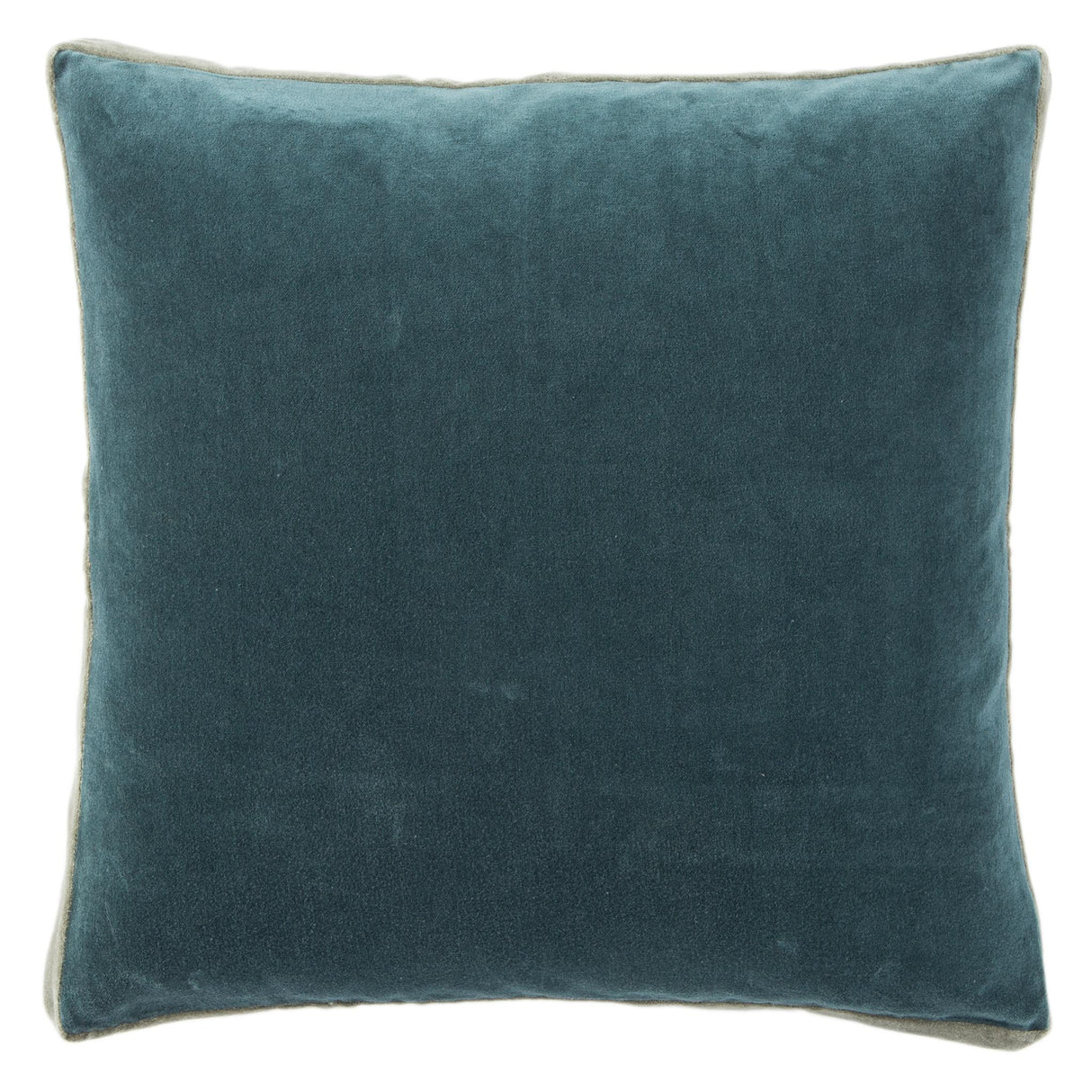 Jaipur Living Emerson Bryn Solid Teal / Gray 18" x 18" Pillow