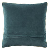 Jaipur Living Emerson Bryn Solid Teal / Gray 18" x 18" Pillow