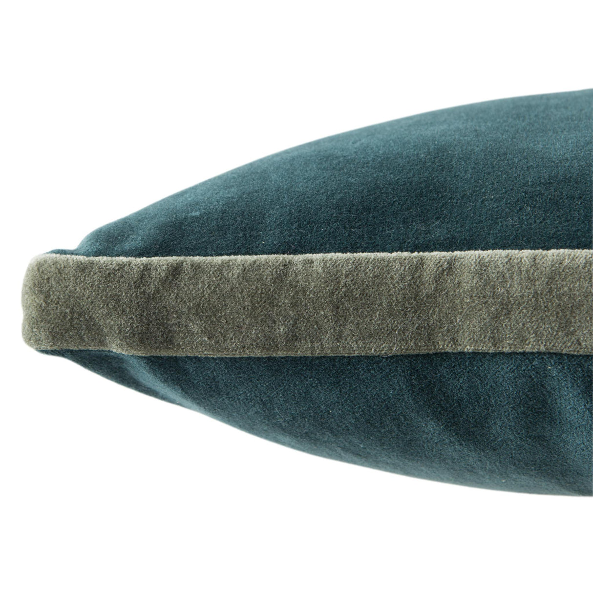 Jaipur Living Emerson Bryn Solid Teal / Gray 18" x 18" Pillow