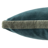 Jaipur Living Emerson Bryn Solid Teal / Gray 18" x 18" Pillow