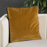 Jaipur Living Emerson Bryn Solid Gold / Navy 18" x 18" Pillow