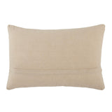 Jaipur Living Emani Ikenna Tribal Taupe / Cream 16" x 24" Pillow
