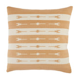 Jaipur Living Emani Vanda Stripes Light Tan / Cream 22" x 22" Pillow