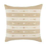 Jaipur Living Emani Vanda Stripes Taupe / Cream 22" x 22" Pillow