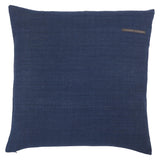 Jaipur Living Taiga Ortiz Solid Dark Blue 22" x 22" Pillow