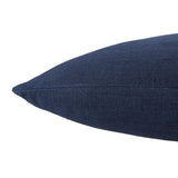 Jaipur Living Taiga Ortiz Solid Dark Blue 22" x 22" Pillow