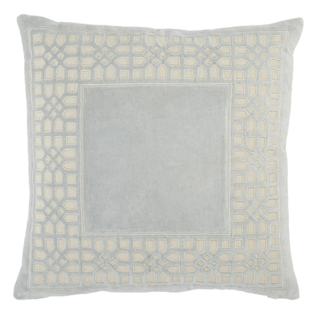 Jaipur Living Mezza Azilane Trellis Light Blue / Cream 22" x 22" Pillow