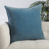 Jaipur Living Nouveau Sunbury Solid Blue 26" x 26" Pillow