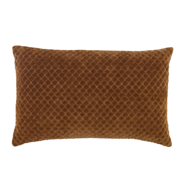 Jaipur Living Nouveau Rawlings Trellis Brown 13" x 21" Pillow
