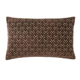 Jaipur Living Nouveau Colinet Trellis Dark Taupe / Silver 13" x 21" Pillow