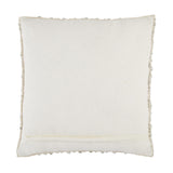 Jaipur Living Angora Kaz Textured Light Gray / Ivory 22" x 22" Pillow