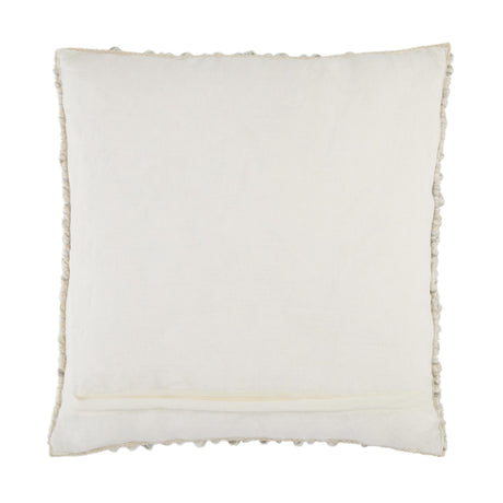 Jaipur Living Angora Kaz Textured Light Gray / Ivory 22" x 22" Pillow