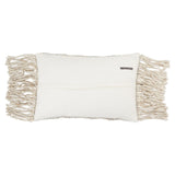 Jaipur Living Angora Cilo Textured Cream / Light Gray 16" x 24" Pillow
