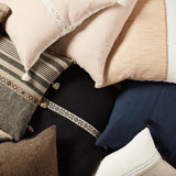 Jaipur Living Taiga Loma Tribal Black / Ivory 22" x 22" Pillow