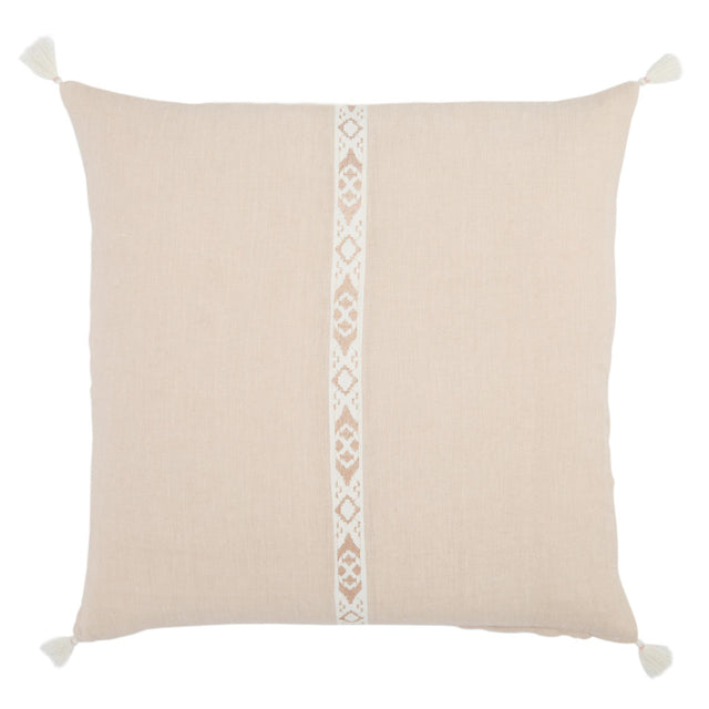 Jaipur Living Taiga Joya Tribal Blush / Ivory 22" x 22" Pillow