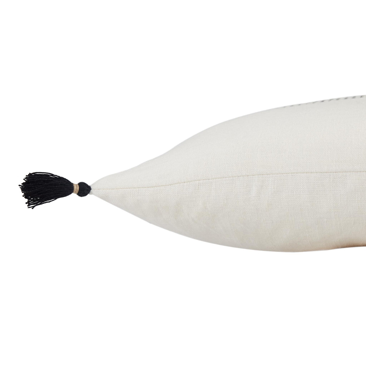 Jaipur Living Taiga Yamanik Stripes White / Beige 13" x 21" Pillow