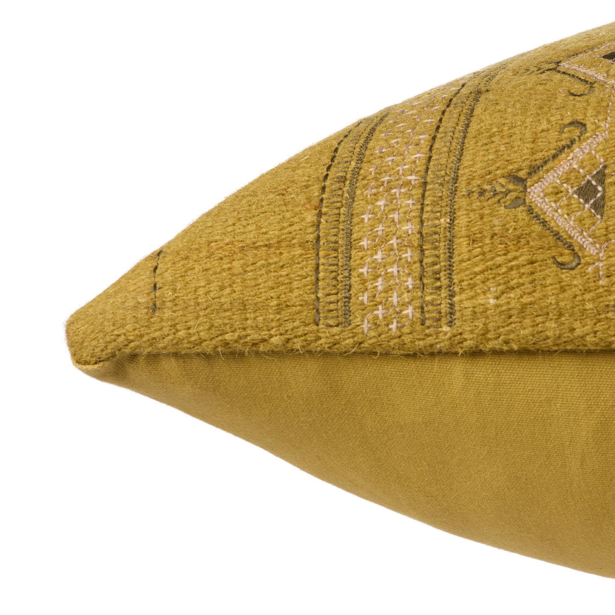 Jaipur Living Puebla Sagira Tribal Olive / Dark Gray 22" x 22" Pillow