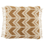Jaipur Living Bayu Takeo Chevron Gold / Ivory 22" x 22" Pillow