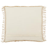 Jaipur Living Bayu Takeo Chevron Gold / Ivory 22" x 22" Pillow