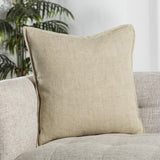 Jaipur Living Burbank Blanche Solid Light Beige 20" x 20" Pillow