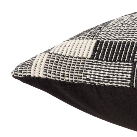 Jaipur Living Renata Wren Stripes Black / Cream 24" x 24" Pillow