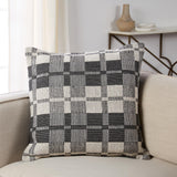 Jaipur Living Renata Wren Stripes Black / Cream 24" x 24" Pillow