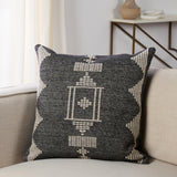 Jaipur Living Renata Anouk Tribal Black / Cream 22" x 22" Pillow