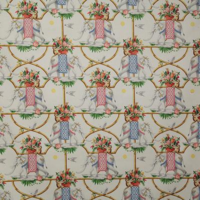 Pindler ELEPHANT PARADE IVORY Fabric