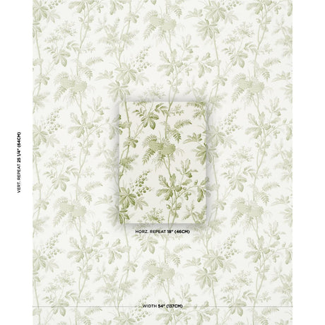 Schumacher Brantwood Vine Leaf Wallpaper