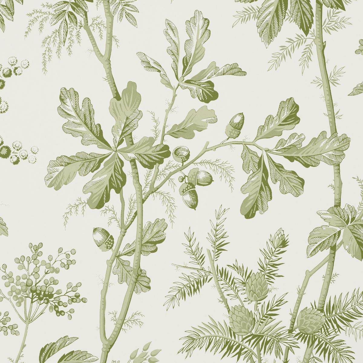 Schumacher Brantwood Vine Leaf Wallpaper