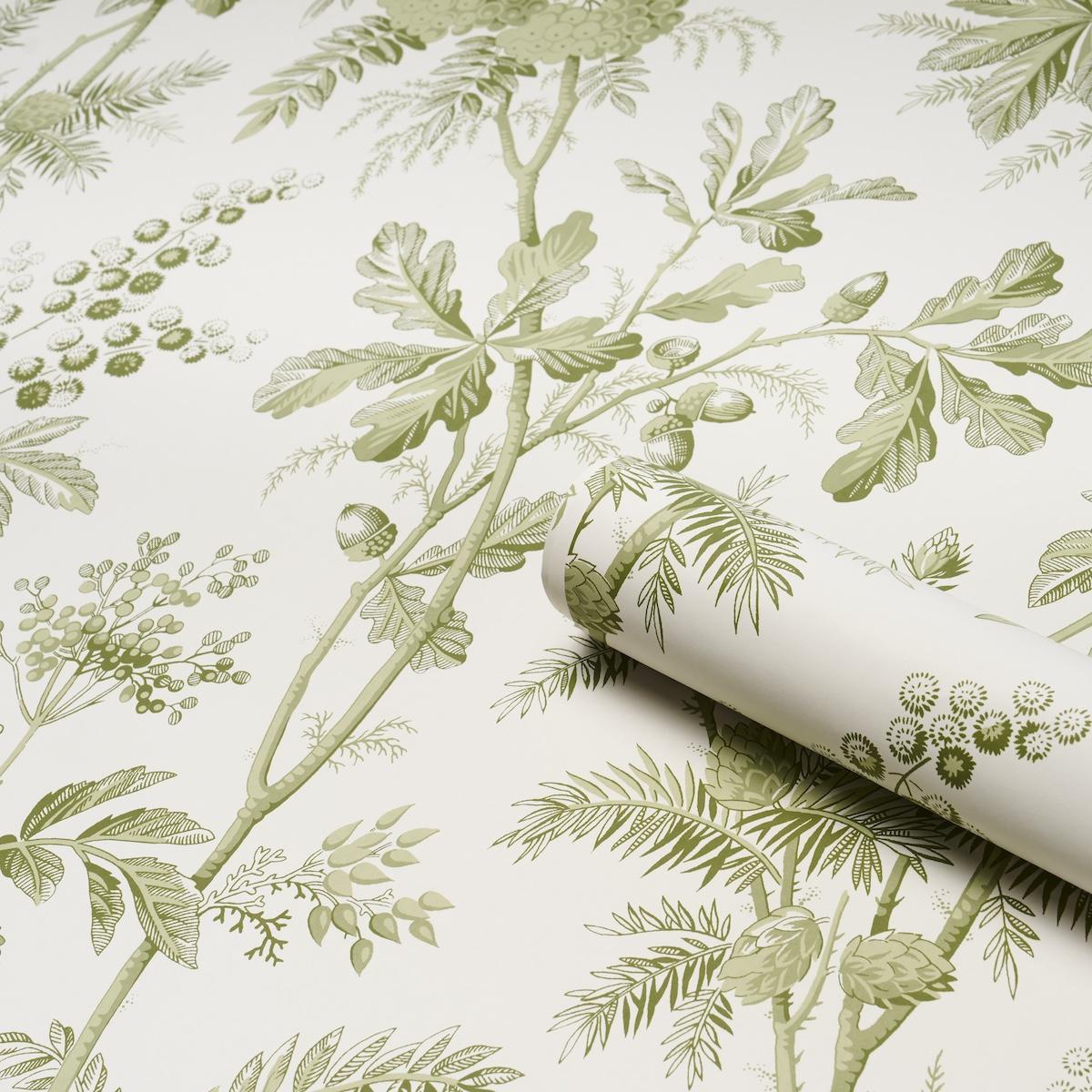 Schumacher Brantwood Vine Leaf Wallpaper