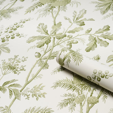 Schumacher Brantwood Vine Leaf Wallpaper
