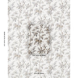 Schumacher Brantwood Vine Graphite Wallpaper