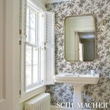 Schumacher Brantwood Vine Graphite Wallpaper