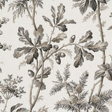 Schumacher Brantwood Vine Graphite Fabric