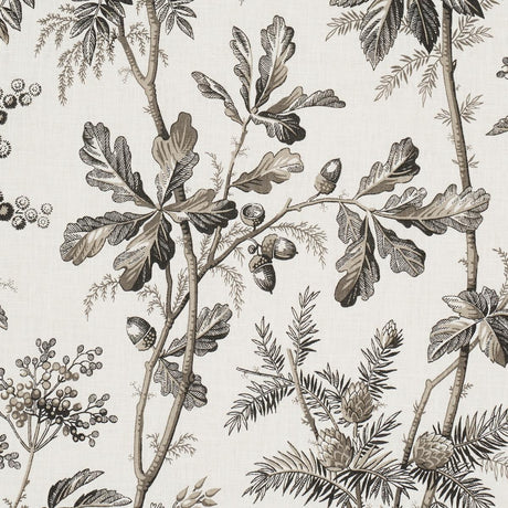Schumacher Brantwood Vine Graphite Fabric