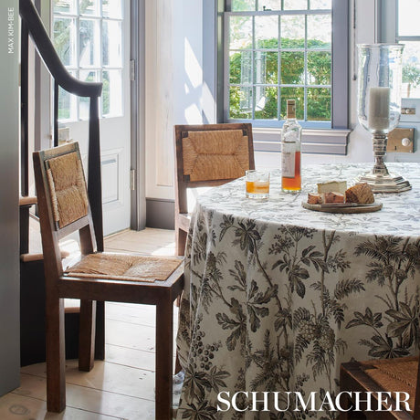 Schumacher Brantwood Vine Graphite Fabric