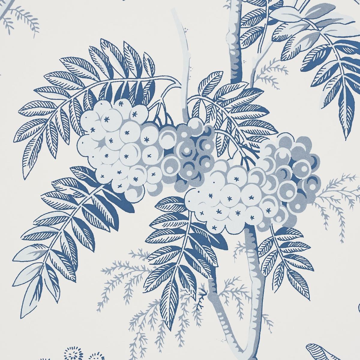 Schumacher Brantwood Vine Porcelain Wallpaper