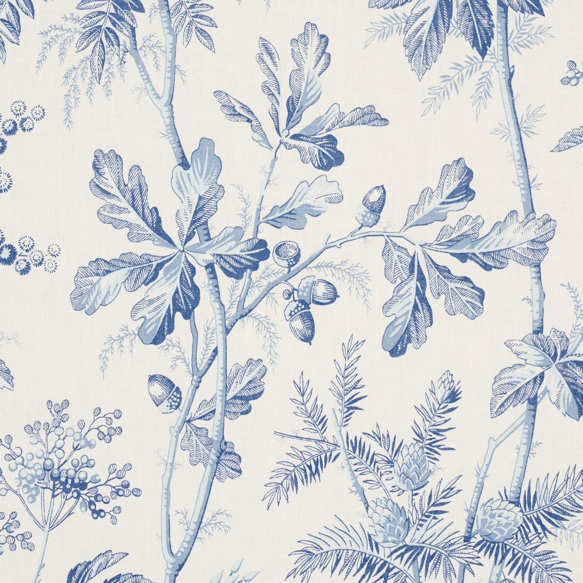 Schumacher Brantwood Vine Porcelain Fabric