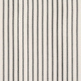 Schumacher Griffin Ticking Stripe Black & White Fabric