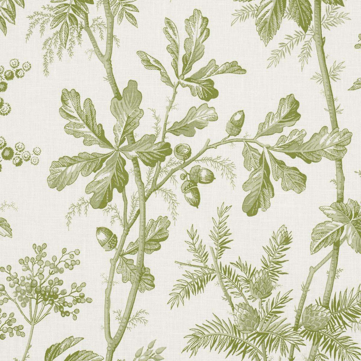 Schumacher Brantwood Vine Leaf Fabric