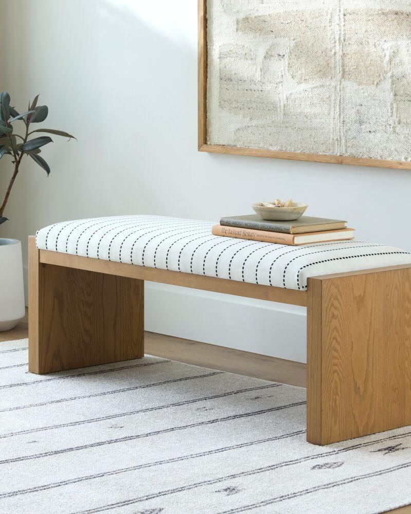 Livabliss Kapri BOKP-001 18"H x 48"W x 16"D Bench/Ottoman/Stool