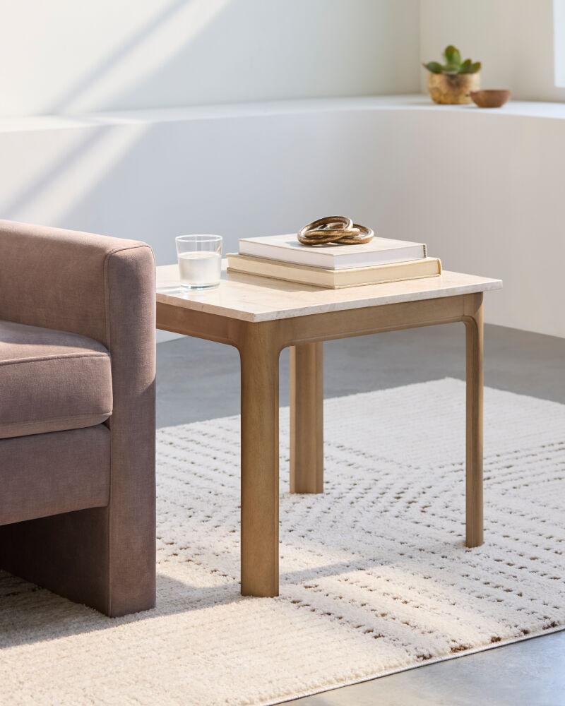 Livabliss Blair GABR-001 19"H x 22"W x 22"D Accent Table