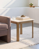 Livabliss Blair GABR-001 19"H x 22"W x 22"D Accent Table