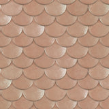 Tempaper Mermaid Shells by Genevieve Gorder Metallic Blush Peel and Stick Wallpaper, 56 sq. ft.