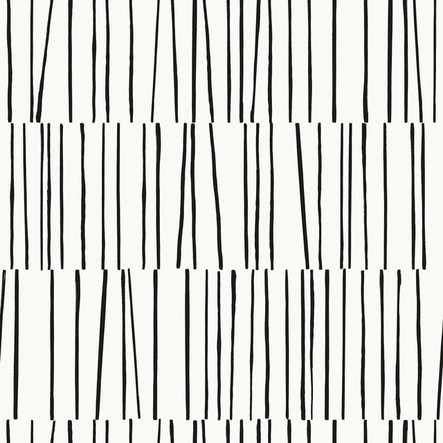 Tempaper Stripe Lines by Bobby Berk Domino Peel and Stick Wallpaper, 56 sq. ft.