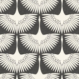 Tempaper Cranes by Genevieve Gorder Grey Peel and Stick Wallpaper, 56 sq. ft.